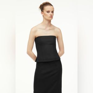 Zara Narciso Rodriguez Wool Bustier Top